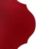Mantel de plastico ovalado rojo de 30x45x0.1cm - Image 3