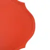 Mantel de plastico ovalado naranja de 30x45x0.1cm - Image 3