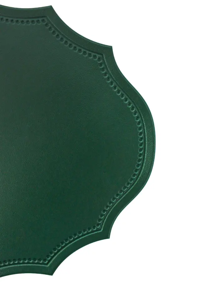 Mantel de plastico ovalado verde de 30x45x0.1cm - Image 3