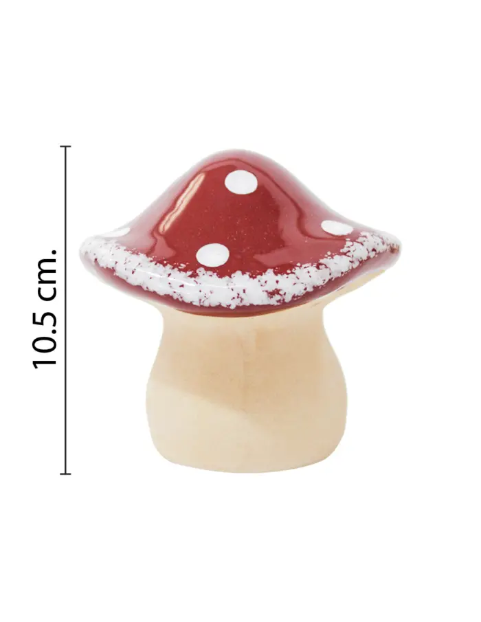 Seta de porcelana roja de 10.5x10.5x10.5cm - Image 2