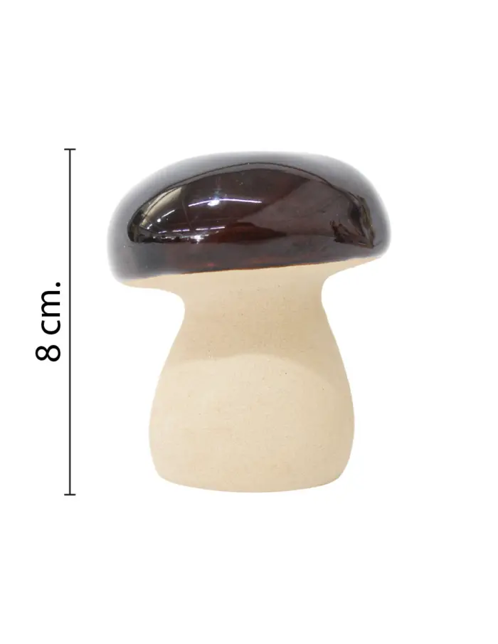 Seta de porcelana marron de 7x7x8cm - Image 2