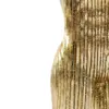 Torso de hombre de poliresina dorada de 10x6.5x17cm - Image 4