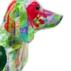 Perro multicolor de poliresina de 35.5x11x20cm - Image 3