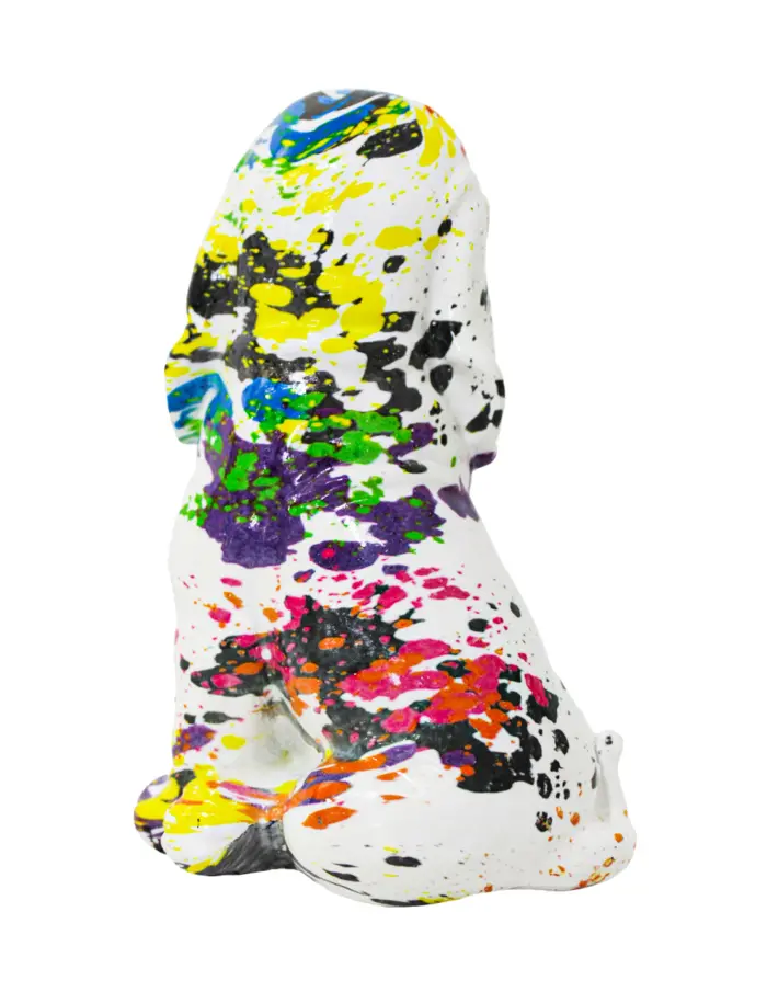 Perro de poliresina multicolor de 9x8.5x15cm - Image 4