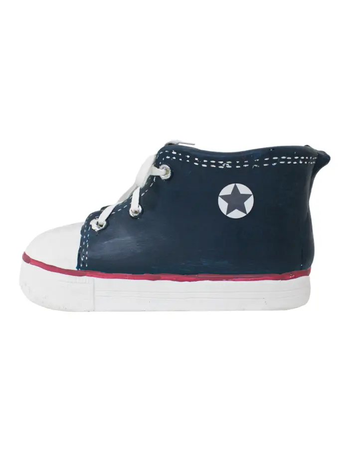 Maceta de poliresina diseño tenis azul de 34x16x17cm - Image 3