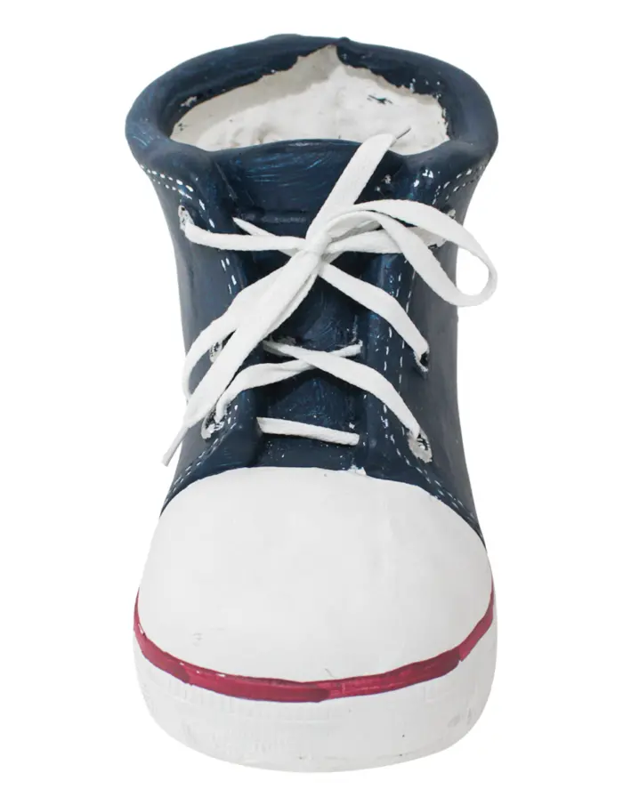 Maceta de poliresina diseño tenis azul de 34x16x17cm - Image 4