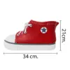 Maceta de poliresina diseño tenis rojo de 34x16x17cm - Image 2