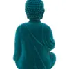 Buda de poliresina azul turquesa de 8x7.5x13cm - Image 3