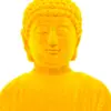 Buda de poliresina amarillo de 8x7.5x13cm - Image 4