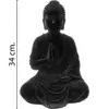 Buda de poliresina negro de 22x18.5x34cm - Image 2