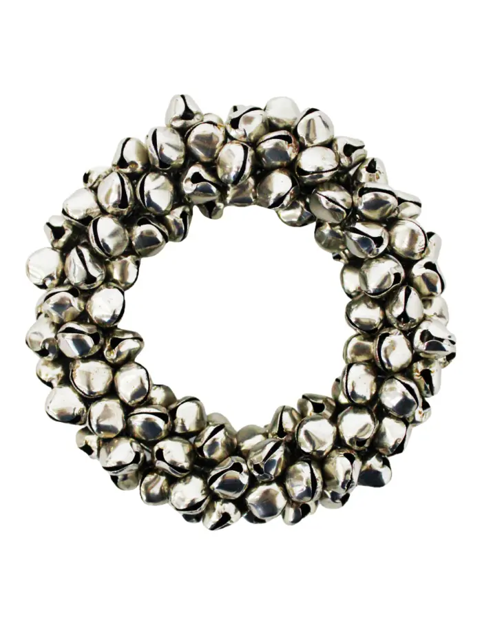 Juego de 4 servilleteros de cascabeles de metal humo de 7.5cm - Image 2