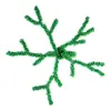Juego de 4 servilleteros con chaquiras verde diseño coral de 4cm - Image 3