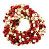 Juego de 4 servilleteros con cuentas rojas de 7cm - Image 2