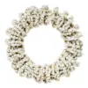 Juego de 4 servilleteros con chaquiras blancas de 6cm - Image 2