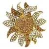 Juego de 4 servilleteros diseño sol dorado de 6cm - Image 3