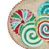Camino de mesa bordado de chaquiras diseño caramelos de 90x32cm - Image 3