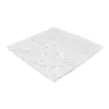 Mantel individual cuadrado bordado de lentejuelas blancas de 35x35cm - Image 2