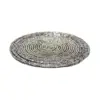 Juego de 4 portavasos bordados de chaquiras gris claro de 10cm - Image 3