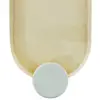 Charola oval de metal con candelabros verde de 43.5x14.5x2cm - Image 4