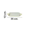 Charola oval de metal con candelabros beige de 35x13x2cm - Image 2