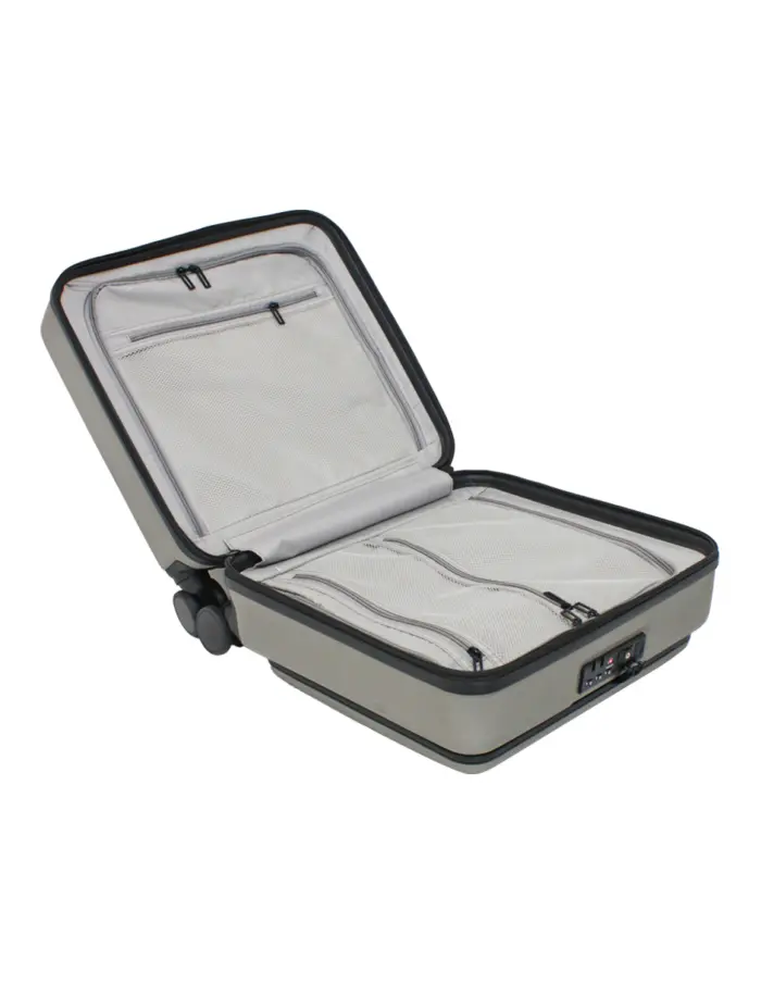 Maleta ejecutiva gris con candado de seguridad de 24x42x43.5cm - Image 3