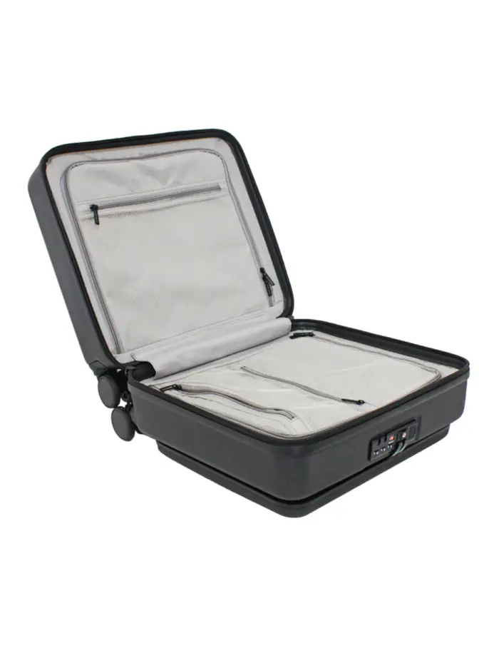 Maleta ejecutiva negra con candado de seguridad de 24x42x43.5cm - Image 3