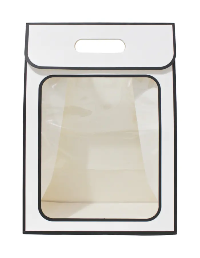 Bolsa de papel blanca con mica de 30x21.5x13cm13x21.5x30cm - Image 2
