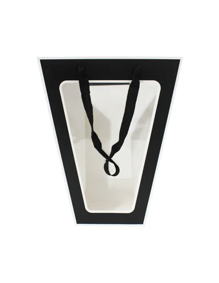 Bolsa de papel negra con mica de 12x11x26cm11x24x26cm - Image 2