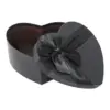 Juego de 3 corazones de casrton negro con moño de 20x22x9cm - Image 2