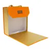 Bolsa de carton estampada naranja con asa diseño bambu de 21.5x8x23cm8x21.5x23cm - Image 2