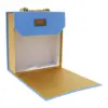 Bolsa de carton estampado azul con asa diseño bambu de 21.5x8x23cm8x21.5x23cm - Image 2