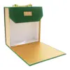 Bolsa de carton estampado verde con asa diseño bambu de 21.5x8x23cm8x21.5x23cm - Image 2