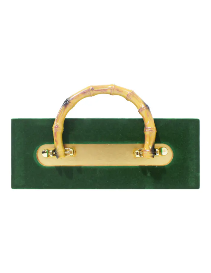 Bolsa de carton estampado verde con asa diseño bambu de 21.5x8x23cm8x21.5x23cm - Image 3
