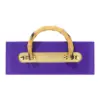 Bolsa de carton estampado morado con asa diseño bambu de 21.5x8x23cm8x21.5x23cm - Image 3