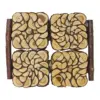 Bandeja diseño troncos de madera con 4 compartimientos de 36x43.5x11cm - Image 2