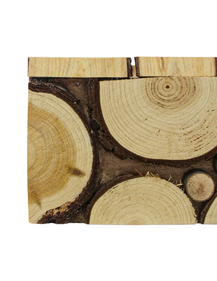 Juego de 3 charolas rectangulares diseño troncos de madera de 16x21.8x6.8cm - Image 2