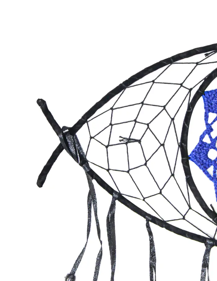 Atrapasueños tejido azul con ojo turco de 36x60x0.1cm - Image 2