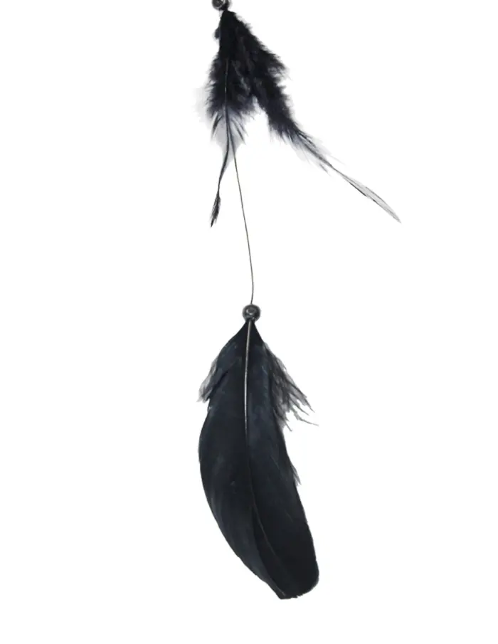 Atrapasueños negro con blanco de 20x78x0.1cm - Image 3