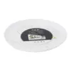 Juego de 3 platos de plástico blancos con dorado 25.5x25.5x3cm - Image 3