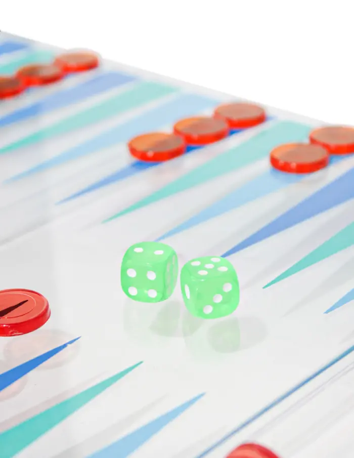Juego de backgammon de plástico de 25x30x1.2cm - Image 2