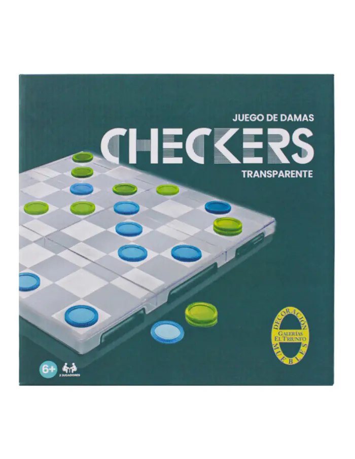Juego de damas chinas de plástico de 25x25x1.2cm - Image 3
