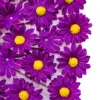 Paraguas decorativo de tela con margaritas moradas de 30x30x23cm - Image 3