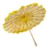 Paraguas decorativo de tela con margaritas amarillas de 30x30x23cm - Image 5