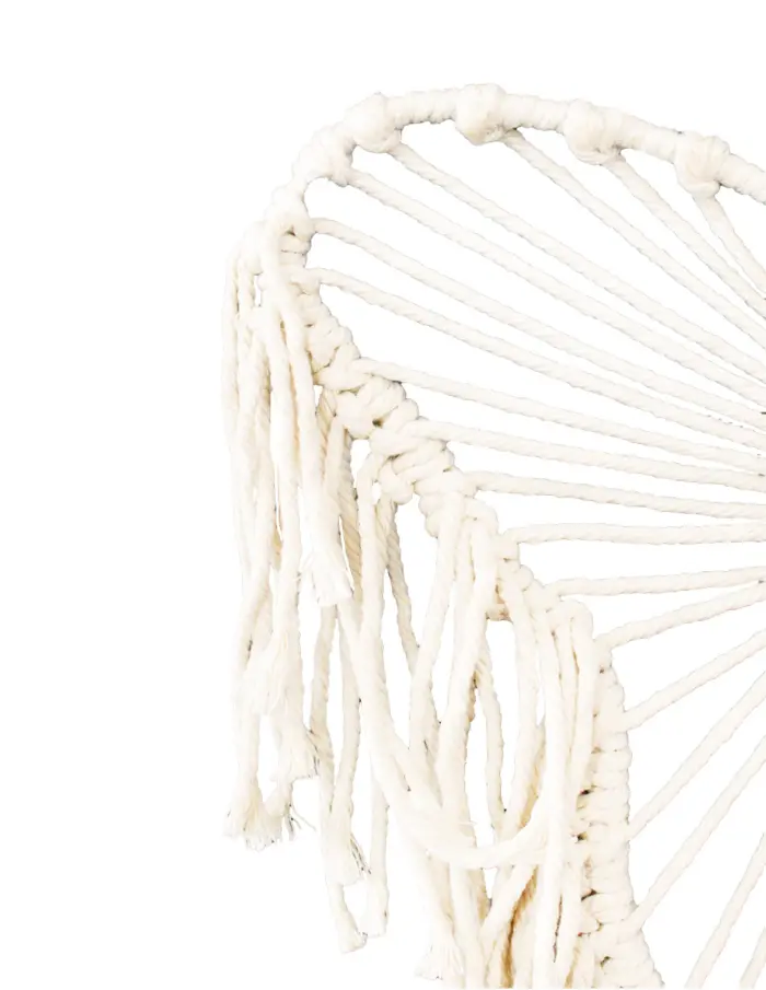 Colgante de macramé diseño mariposa de 1x35x41cm - Image 3