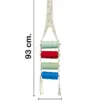 Colgante de macramé con 4 carretes de hilos de colores de 7x20x93cm - Image 2