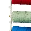 Colgante de macramé con 4 carretes de hilos de colores de 7x20x93cm - Image 3