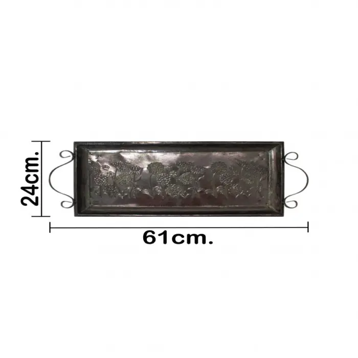 Charola de metal cobriza - Image 4