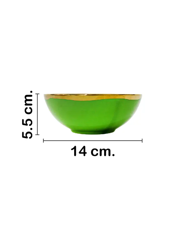 Bowl de porcelana verde - Image 2