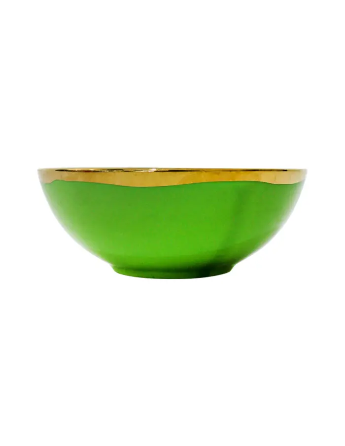Bowl de porcelana verde - Image 3