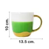 Taza de porcelana verde - Image 2